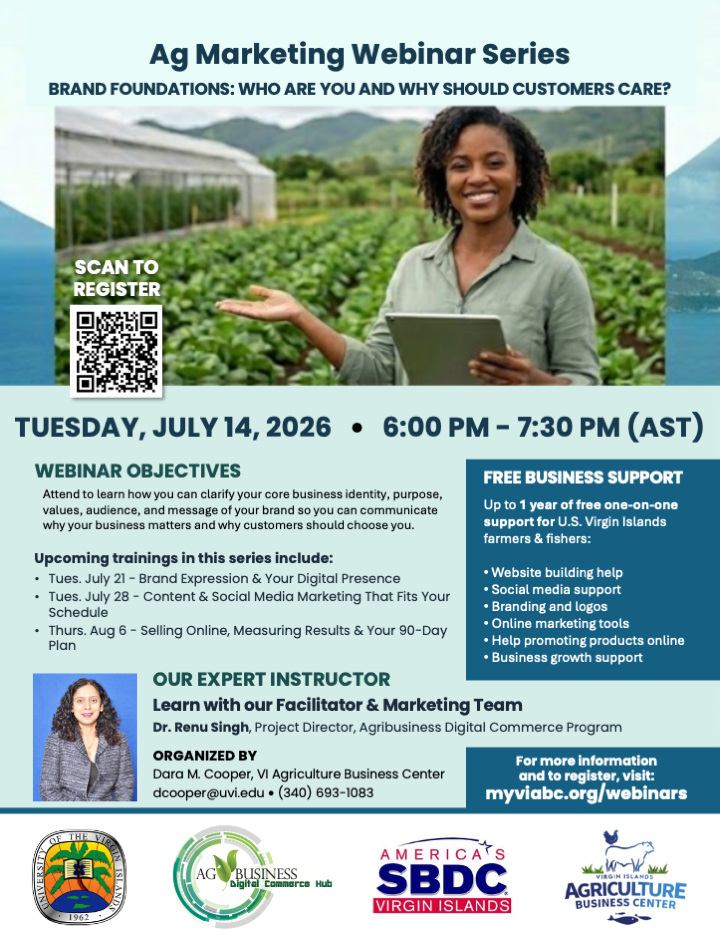 Ag Marketing Series Brand Foundations Webinar Flyer